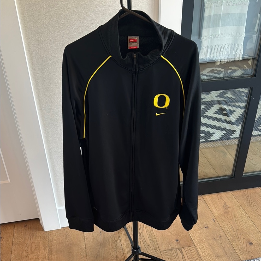 Nike Oregon Ducks Black Jacket with Yellow Details